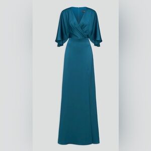 Theia | Dresses | Theia Black And Gold Sleeveless Mermaid Long Gown |  Poshmark